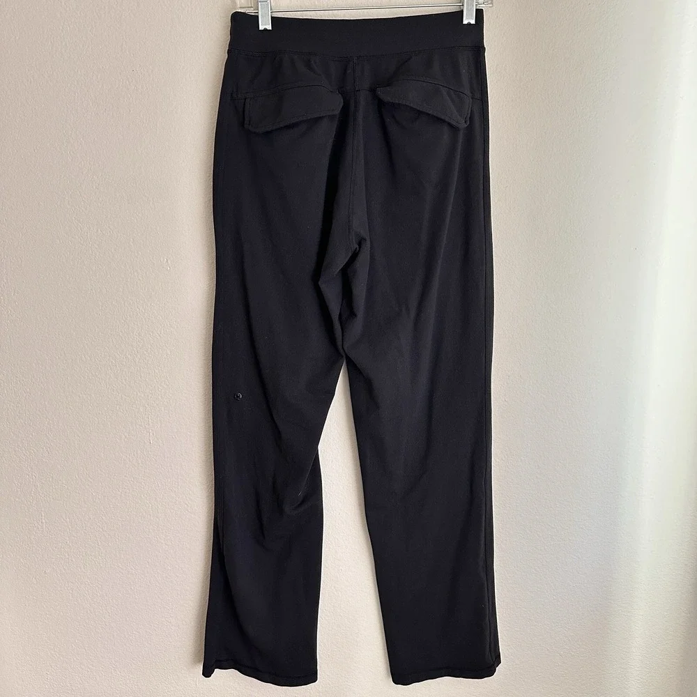 Lululemon Kung Fu Pant Mens Small Black Relaxed Luon Lounge Joggers LM5147R